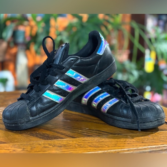 Adidas Superstar Holographic Stripe Sneakers - Picture 1 of 4